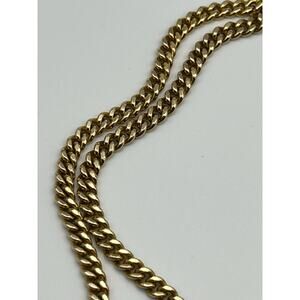 Vintage 1/20 12K GF Gold Filled Curb Chain Necklace 30" Long Classic 15.85g